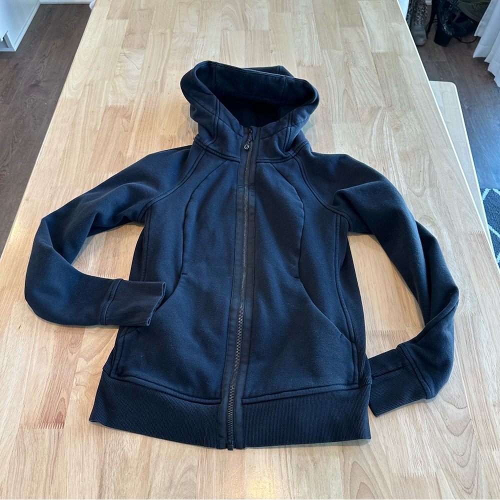 Lululemon Full Zip Black Scuba